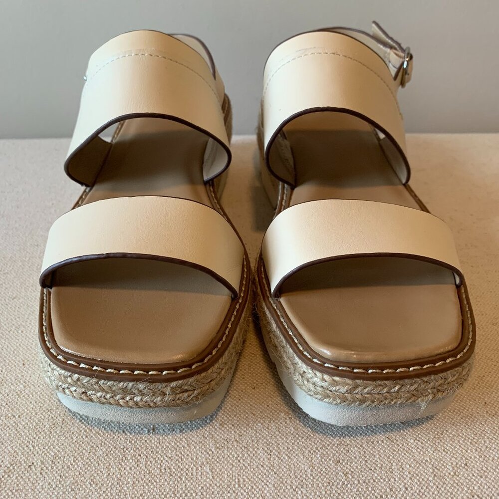 Naturalizer Holden Ivory Leather Slingback Sandals 9.5